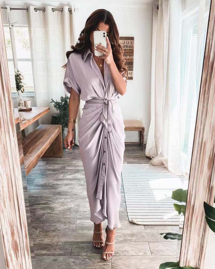 American Fashion Forged Face Long Dress