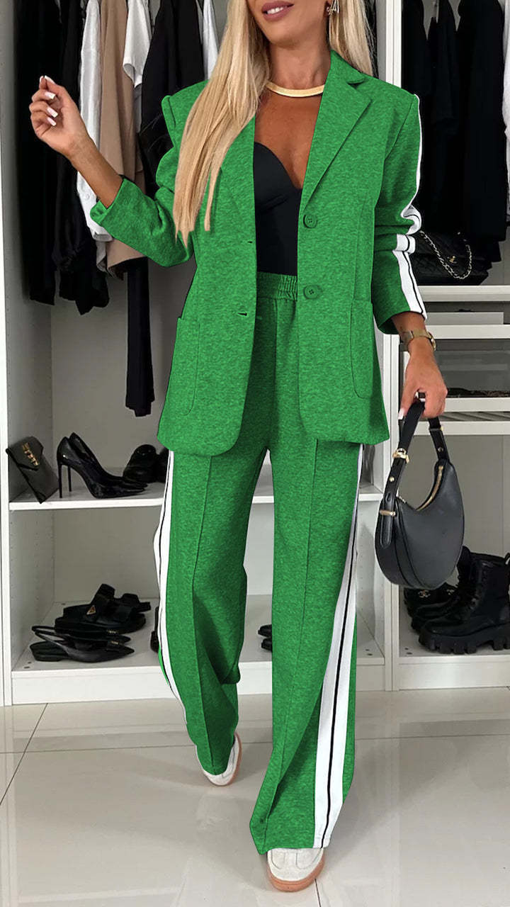 Women's Long Sleeve Lapel Casual Suit