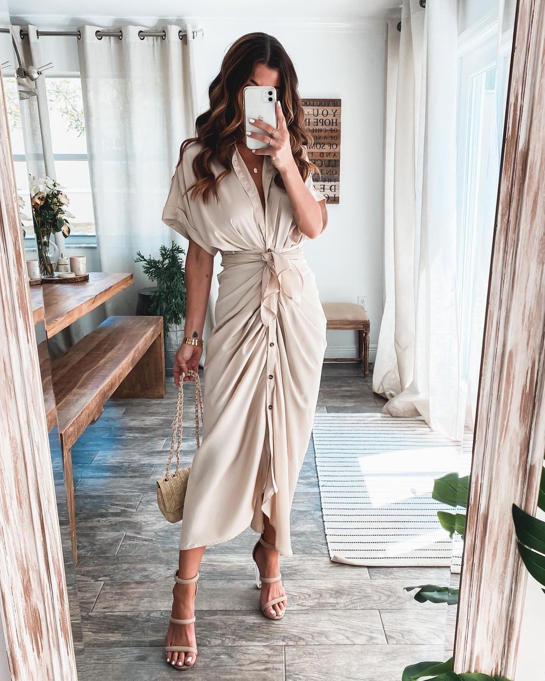American Fashion Forged Face Long Dress