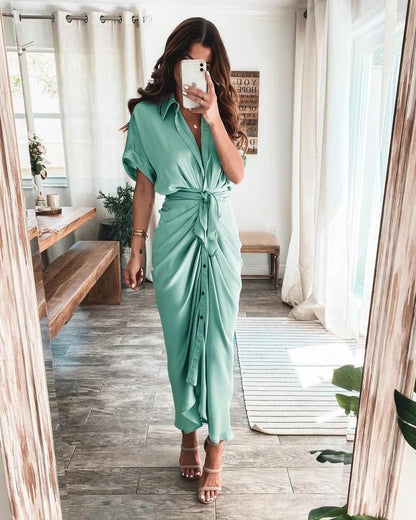 American Fashion Forged Face Long Dress