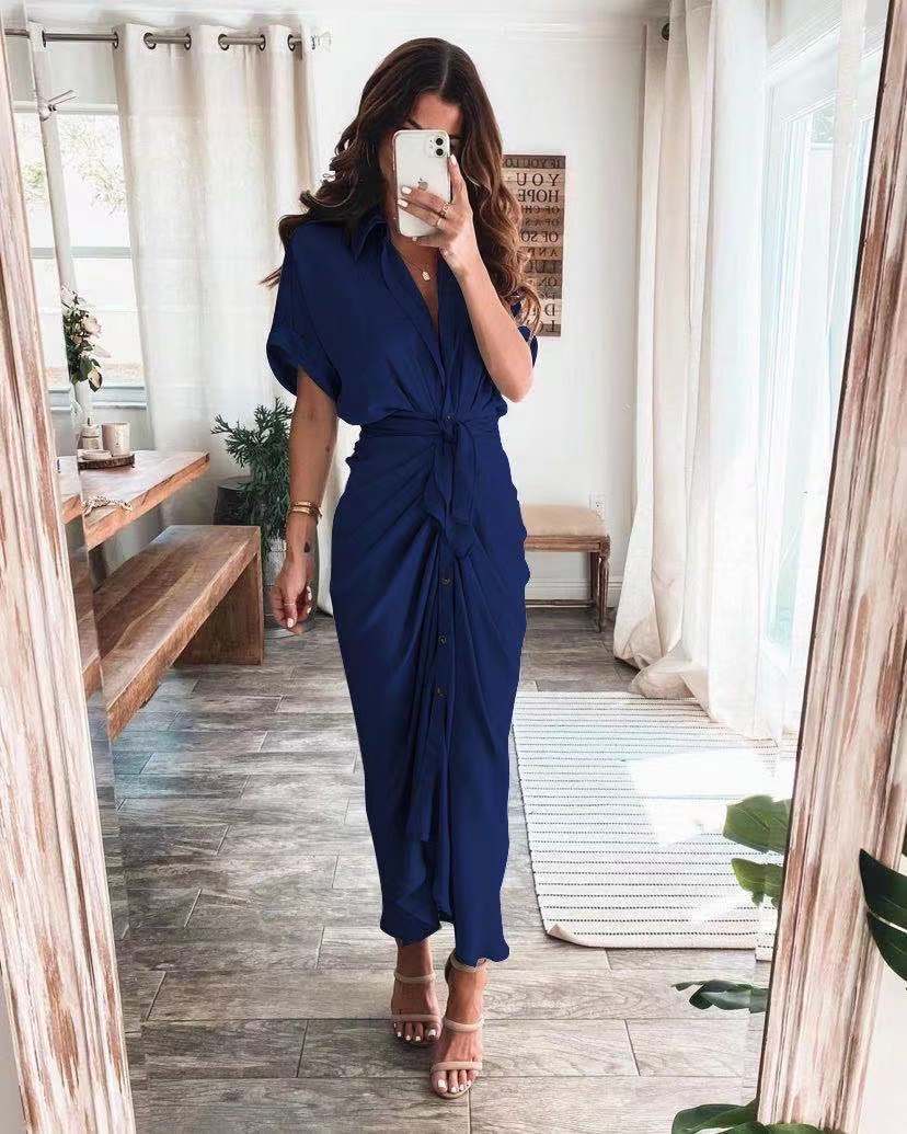 American Fashion Forged Face Long Dress