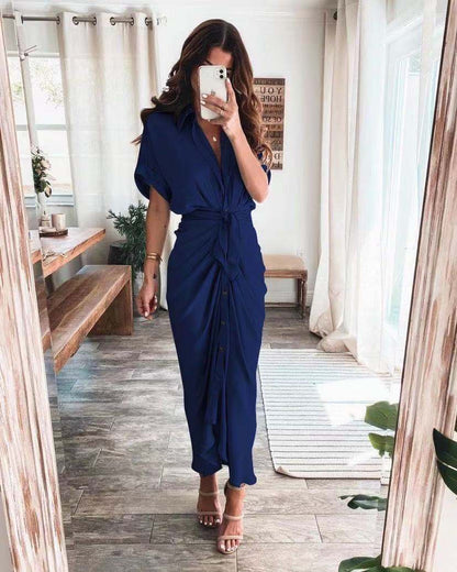 American Fashion Forged Face Long Dress