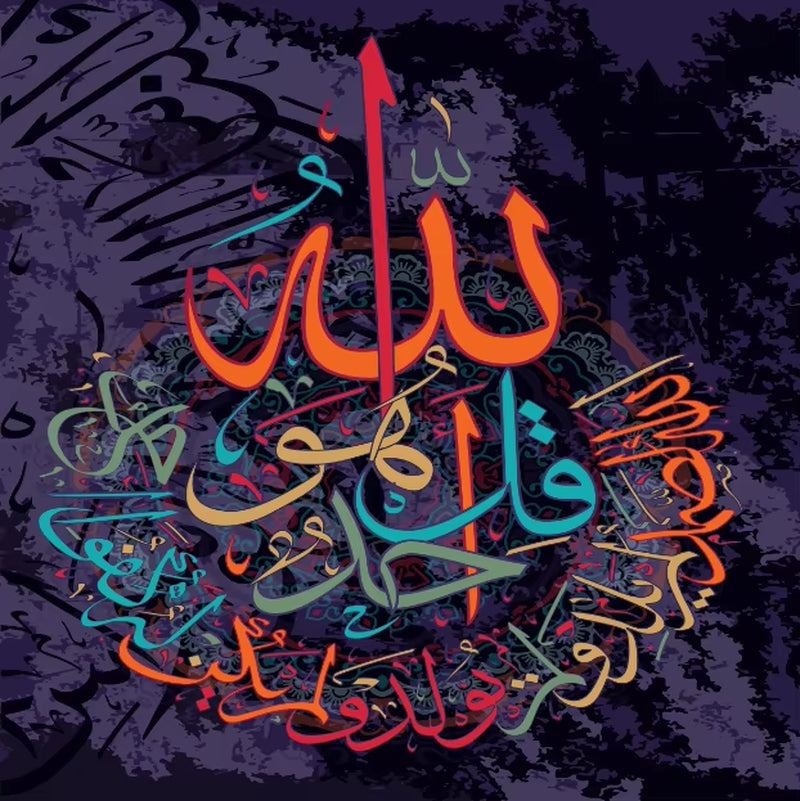 Islamic Arabic Calligraphy Posters and Prints Religious Muslim Koran Wall Art HD Pictures Canvas Painting Mosque Room Home Decor